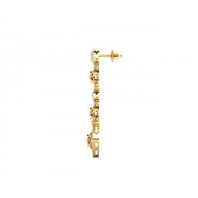 Talor Diamond Dangle drop earrings in Gold